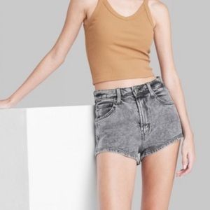 Wild Fable Black Super High-Rise Cheeky Shorts